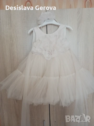 Детска рокля до 2 години за кръщене , снимка 4 - Рокли - 50762740