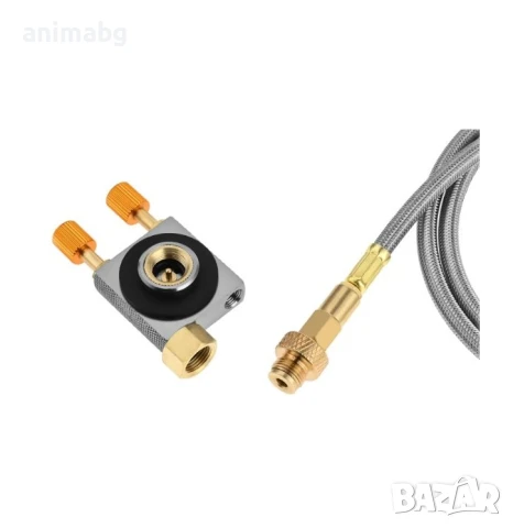 ANIMABG Комплект адаптери за газова кутия с 1 м стоманена тръба за въздух с външен диаметър, снимка 3 - Други инструменти - 50560798