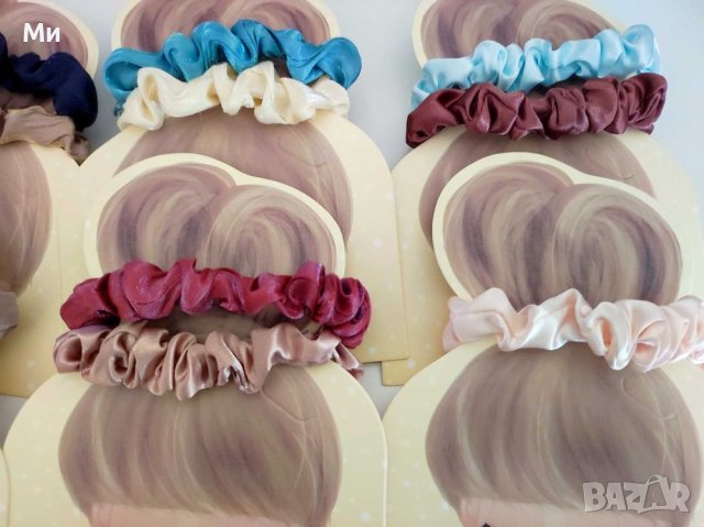 Ластичета (скрънчита) 👧😊🐰за госпожици! Пухени зайчета или сатенени скрънчи, снимка 15 - Шноли, диадеми, ленти - 39693134