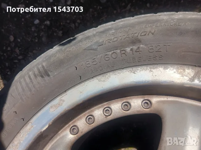 Джанти 14 цола с летни гуми , снимка 4 - Гуми и джанти - 48867718