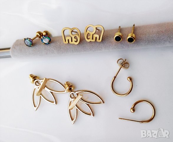 Хипоалергенни обеци от хирургическа стомана., снимка 3 - Обеци - 40013572