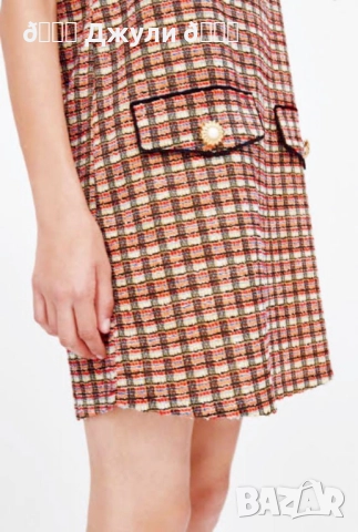 Рокля от букле/ туид на Zara, снимка 5 - Рокли - 51435318