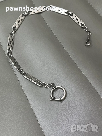 Сребърна верижка за джобен часовник, снимка 7 - Антикварни и старинни предмети - 51454898