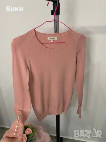 Блуза нежно плетиво с перлички, универсален размер, снимка 10 - Блузи с дълъг ръкав и пуловери - 48764205