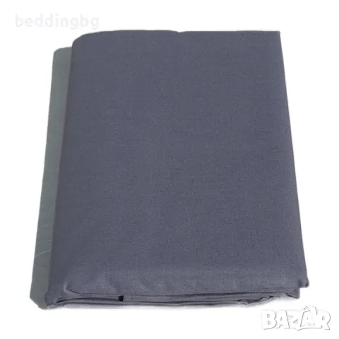 Памучен долен чаршаф в тъмно сиво Размери: 130x220, 150x220, 180x220, 220x240 см, снимка 1
