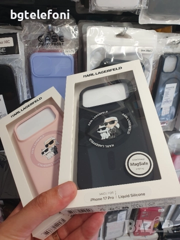 Karl Lagerfeld iPhone 17 Pro , iPhone 17 Pro Max , iPhone AIR  лукс гърбове, снимка 6 - Калъфи, кейсове - 51695120