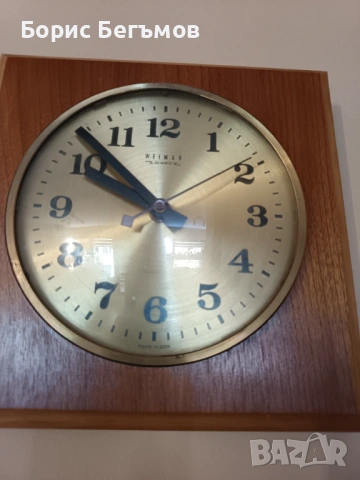 Стенен немски часовник Ваймар/WEIMAR, снимка 6 - Стенни часовници - 53824769