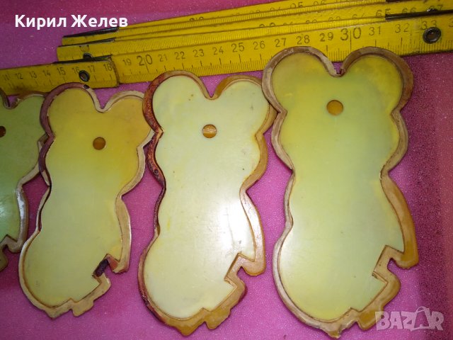 5 СТАРИ БАКЕЛИТЕНИ МЕЧЕТА МИША ТАЛИСМАН на ОЛИМПИЙСКИТЕ ИГРИ МОСКВА 1980г. СССР СУВЕНИР РЕДКИ 246666, снимка 12 - Колекции - 44314047