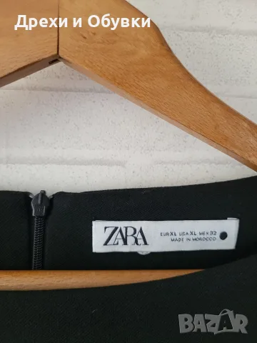 Черна елегантна рокля Zara, снимка 7 - Рокли - 56358494