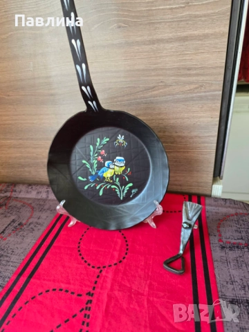 Чугунен тиган за декорация, снимка 3 - Декорация за дома - 51772372