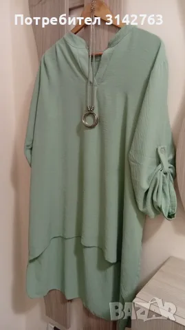 Дълга туника, цвят мента. XL/XXL