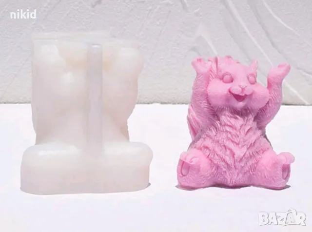 2 вида 3d Катерица Катеричка голяма силиконов молд форма свещ смола гипс шоколад декор, снимка 8 - Форми - 48120350