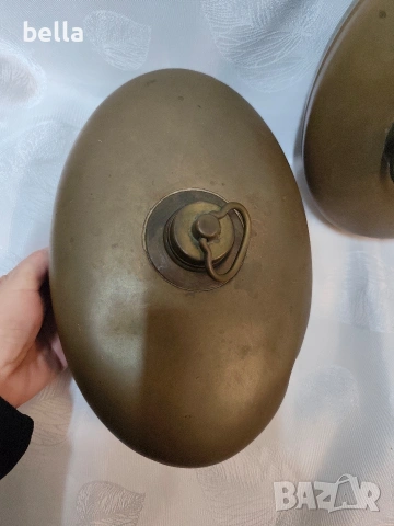 2 Бр.медни автентични старинни грейки за легло немски, снимка 2 - Антикварни и старинни предмети - 53654238