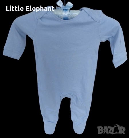Цяла пижамка ромпъре за 9-12 мес мом,тъмно синьо,plein,Англия/нова