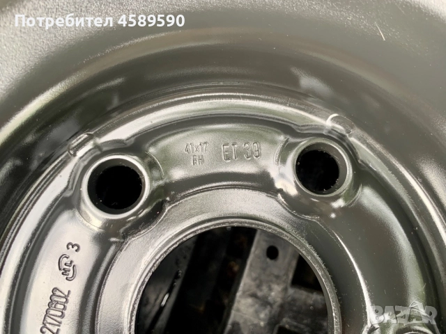 Резервна гума/Патерица 17цола 5x100 за Toyota Avensis,Prius,Urban Cruiser, снимка 6 - Гуми и джанти - 51809865