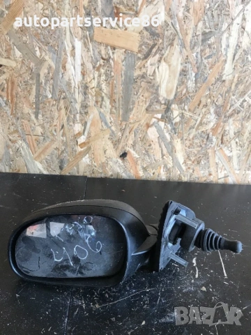 Огледало лява страна, черен цвят за Peugeot 406 (2000) 015001