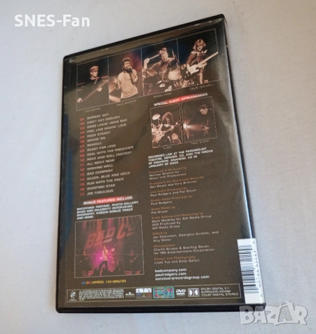 Bad Company in Concert, снимка 3 - DVD дискове - 53851044