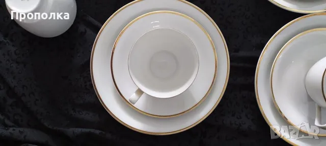 Ефирен, снежен сервиз за кафе/чай прозиращ "Vohenstrauss'' Johann Seltmann , снимка 9 - Сервизи - 49032224