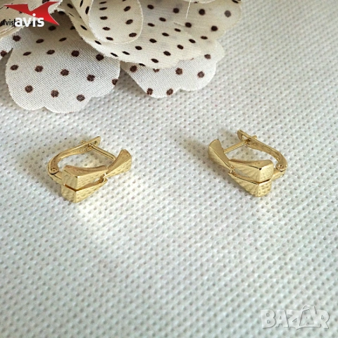 Обеци с 14К златно покритие 2141881