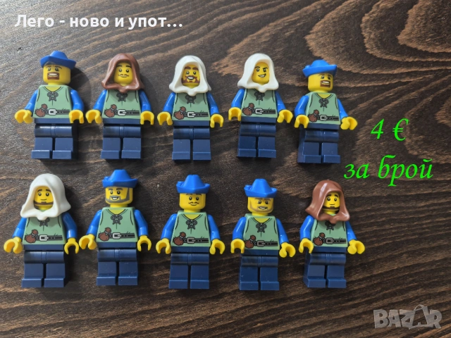 НОВИ LEGO минифигурки рицар пират сокол вълк форестмен /17 юли 2025/, снимка 3 - Колекции - 49567716