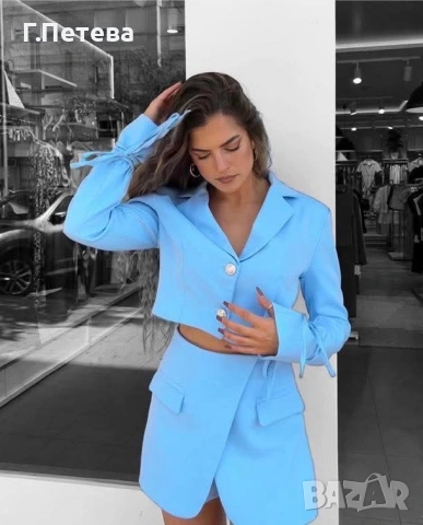 ❌Дамски комплект ( сако + пола-панталон ) , снимка 4 - Комплекти - 53859784