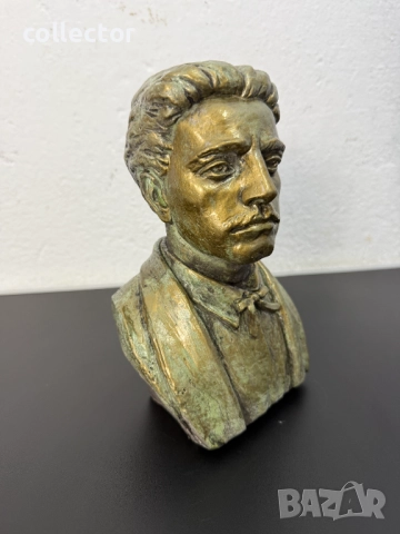Бронзиран бюст на Васил Левски. №7750, снимка 3 - Други - 52813478