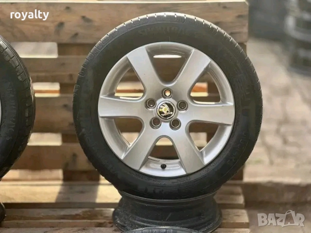 5х100 15 Цола Лети Джанти Skoda Fabia 5x100 Шкода Фабиа, снимка 2 - Аксесоари и консумативи - 52876943