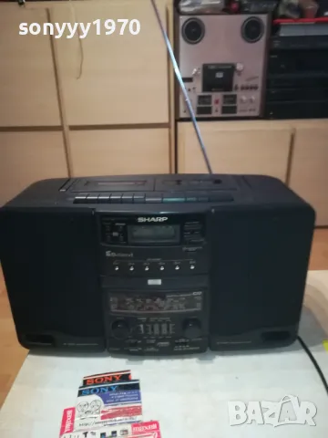 SHARP WQ-CH600L ГОЛЯМ ТЕЖЪК ШАРП ВНОС SWISS 2203251800, снимка 6 - Радиокасетофони, транзистори - 49598160