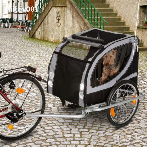 Ремарке за велосипеди Doggy Liner Paris De Luxe Teflon 136/92/93 см., внос от Германия, снимка 4 - За кучета - 36438384