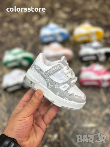 Детски маратонки Louis Vuitton-бяло и сиво/BR165p