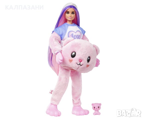 Кукла Barbie - Барби Супер изненада: Мече Mattel HKR04, снимка 2 - Кукли - 41862230