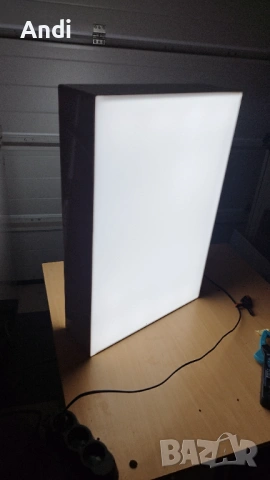 Двустранна светеща табела - с лед осветление 40/60/12см, снимка 2 - Рекламни табели - 53660151