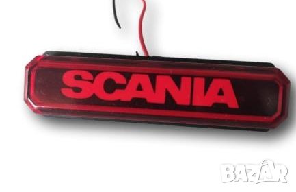 Габарити Лед Неон Сканиа scania червен,оранжев,бял лого, снимка 2 - Аксесоари и консумативи - 40255646