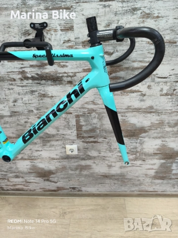 НОВ карбонов шосеен фреймсет Bianchi Specialissima CV | 55 , снимка 2 - Велосипеди - 42093997