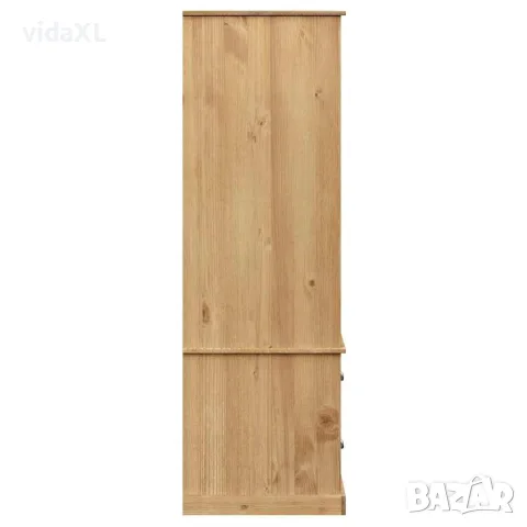 vidaXL Гардероб VIGO, 90x55x170 см, бор масив, снимка 6 - Гардероби - 56147345