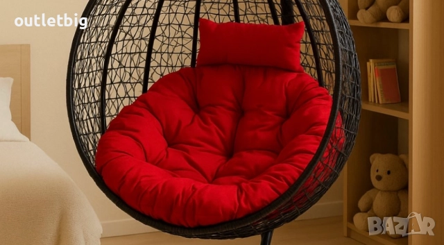 Градинска висяща люлка тип гнездо,яйце–Промоция!, снимка 8 - Градински мебели, декорация  - 52301964