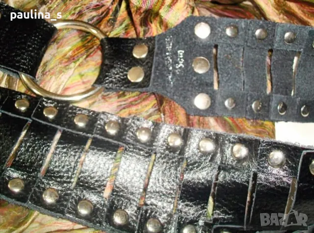 Два броя / Винтидж / Естествена кожа / Марков колан "WE" genuine leather / естествена кожа , снимка 13 - Колани - 14722265