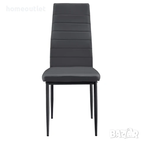 Трапезни столове с дамаска от PU кожа, к-кт от 4 бр. PEGASUS C-LLM-G0804G, снимка 4 - Столове - 50738512