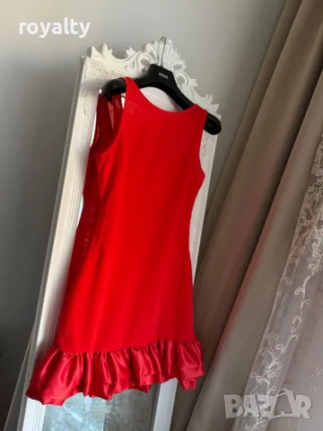 Черна дамска къса рокля 