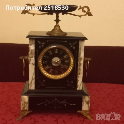 Френски каминен часовник , снимка 10 - Антикварни и старинни предмети - 52585415