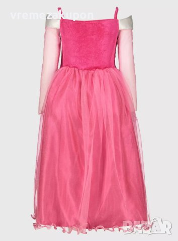 Карнавална рокля на Аврора Спящата красавица с прекрасна диадема, снимка 3 - Детски рокли и поли - 41326621