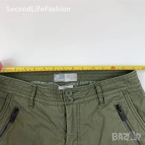 Дамски къси панталони Nike Sportswear цвят каки размер M, снимка 5 - Къси панталони и бермуди - 53218643