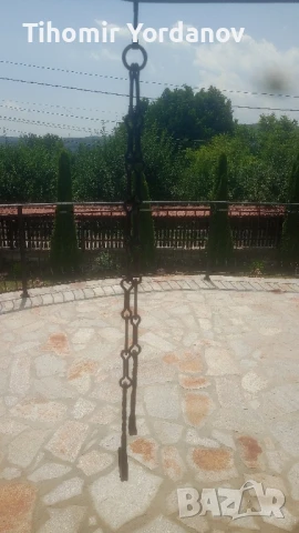 Верига за огнище от ковано желязо., снимка 7 - Антикварни и старинни предмети - 50966177