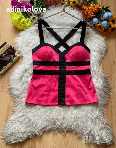 Сатенен цикламен потник, снимка 1