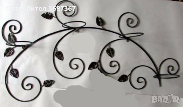 Цветарници и стойки за цветя и саксии от ковано желязо, снимка 8 - Стайни растения - 40218794