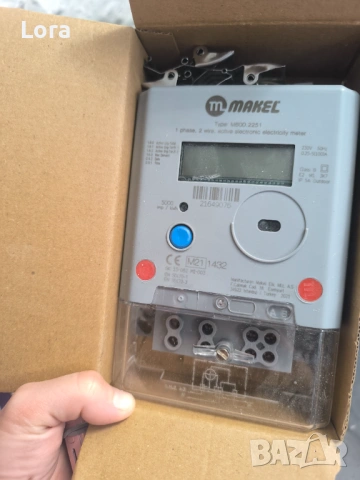 Еднофазен електромер тип М600 на Макел / 2 тарифен / 100А / 150/300 VAC