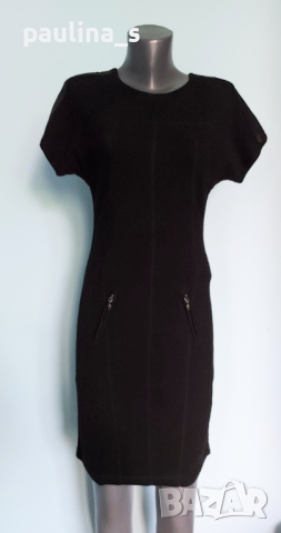 Два различни броя / Уникална рокля с кожен акцент "MYBC" и "Gestuz" / унисайз , снимка 4 - Рокли - 36473533