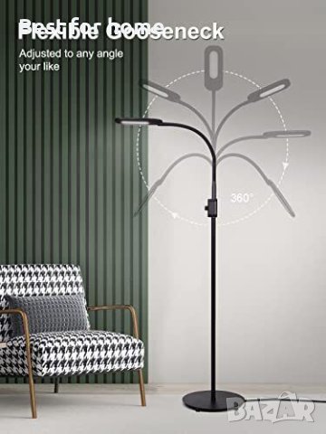 AUKEY LED подова лампа, 3 цветни режима и 20 димируеми нива, снимка 3 - Други - 40395852