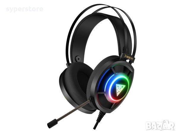 Слушалки с микрофон Геймърски Gamdias HEBE M3 7.1 Черни с RGB подсветка Gaming Headset, снимка 3 - Слушалки и портативни колонки - 35784857