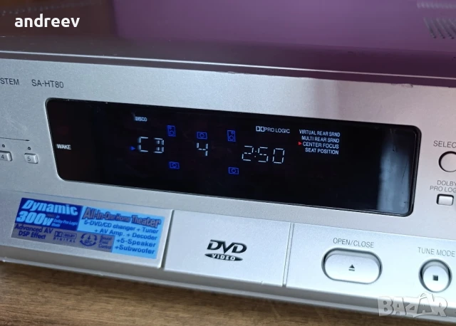 Panasonic SA-HT80, снимка 4 - Ресийвъри, усилватели, смесителни пултове - 51098151